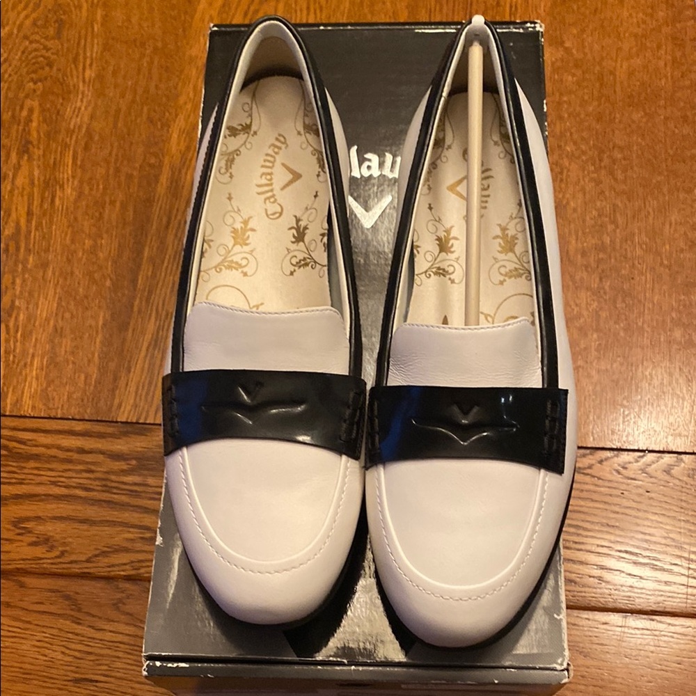 Callaway Women's White and Black WaterProof Golf Shoes